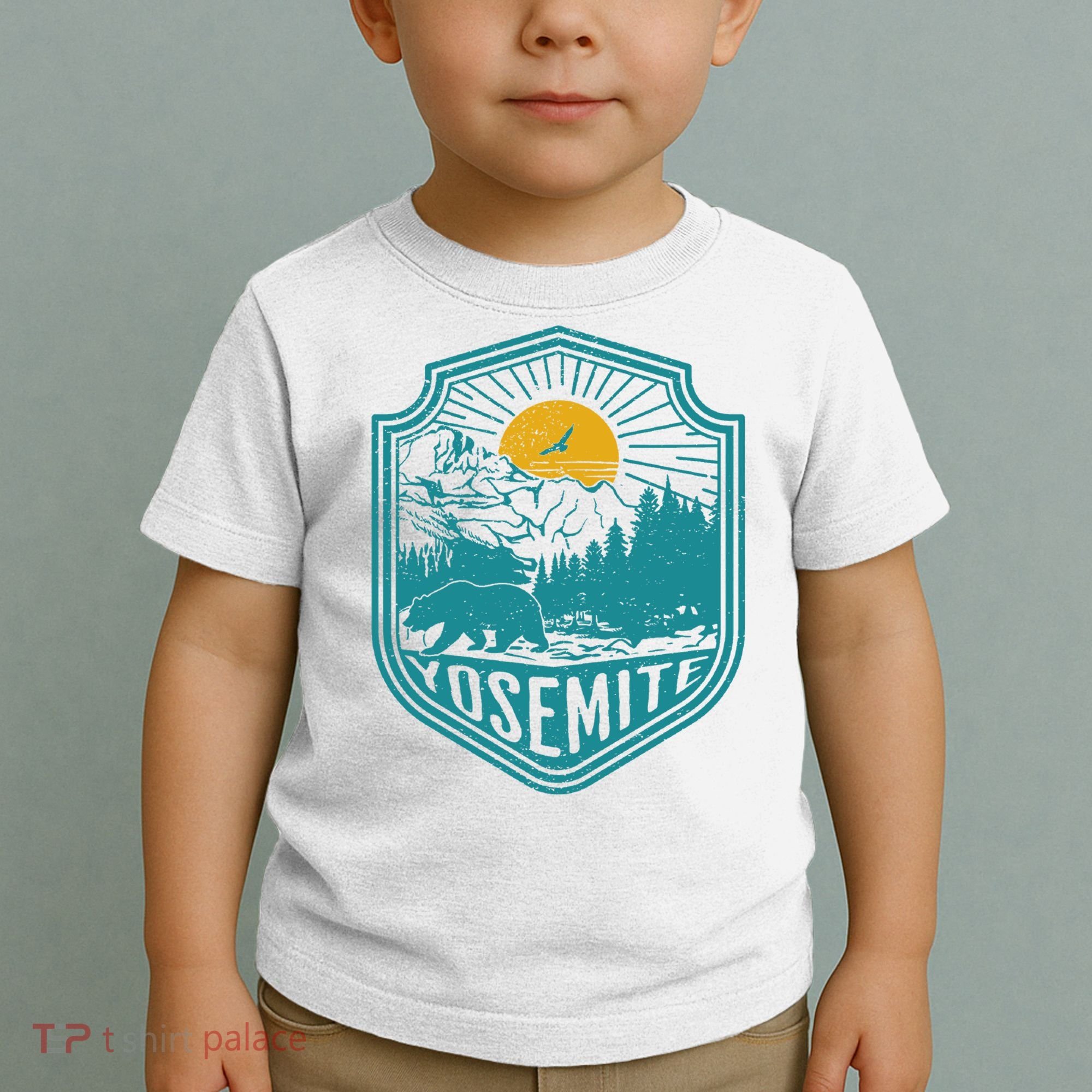 California Nature Hiking Outdoors Gift Yosemite National Park Toddler T-Shirt