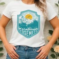 California Nature Hiking Outdoors Gift Yosemite National Park Women's T-Shirt thumb 2