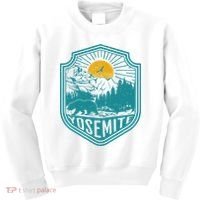 California Nature Hiking Outdoors Gift Yosemite National Park Kids Sweatshirt thumb 0