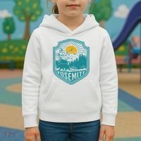 California Nature Hiking Outdoors Gift Yosemite National Park Kids Hoodie thumb 3
