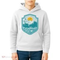 California Nature Hiking Outdoors Gift Yosemite National Park Kids Hoodie thumb 4