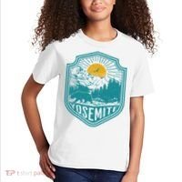 California Nature Hiking Outdoors Gift Yosemite National Park Kids T-Shirt thumb 2