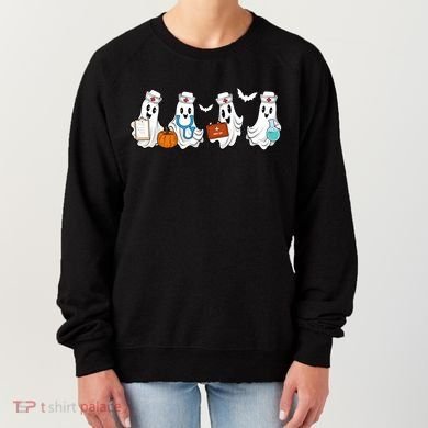 Cute Nurse Halloween Ghost Women's Sweatshirt