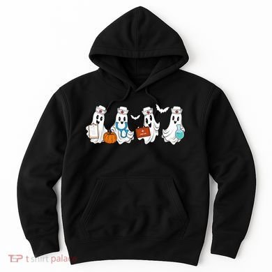 Cute Nurse Halloween Ghost Hoodie