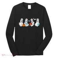 Cute Nurse Halloween Ghost Long Sleeve Shirt thumb 0