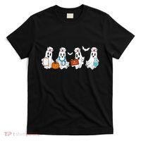 Cute Nurse Halloween Ghost T-Shirt thumb 0