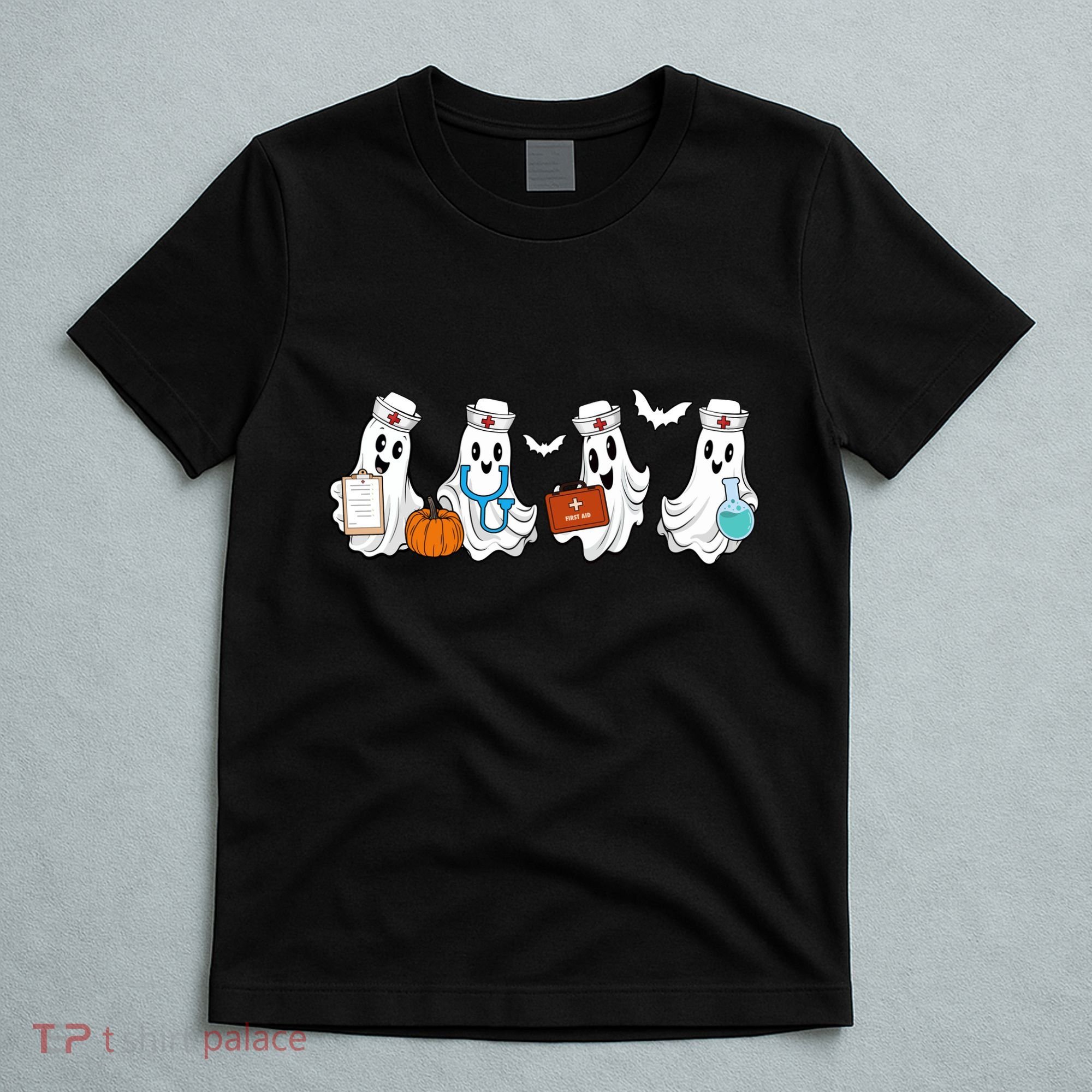 Cute Nurse Halloween Ghost T-Shirt