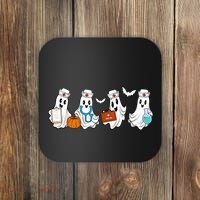 Cute Nurse Halloween Ghost Coaster thumb 0