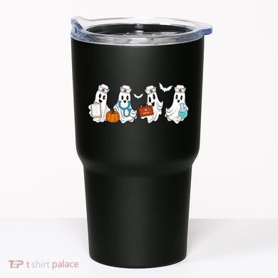 Cute Nurse Halloween Ghost Tumbler