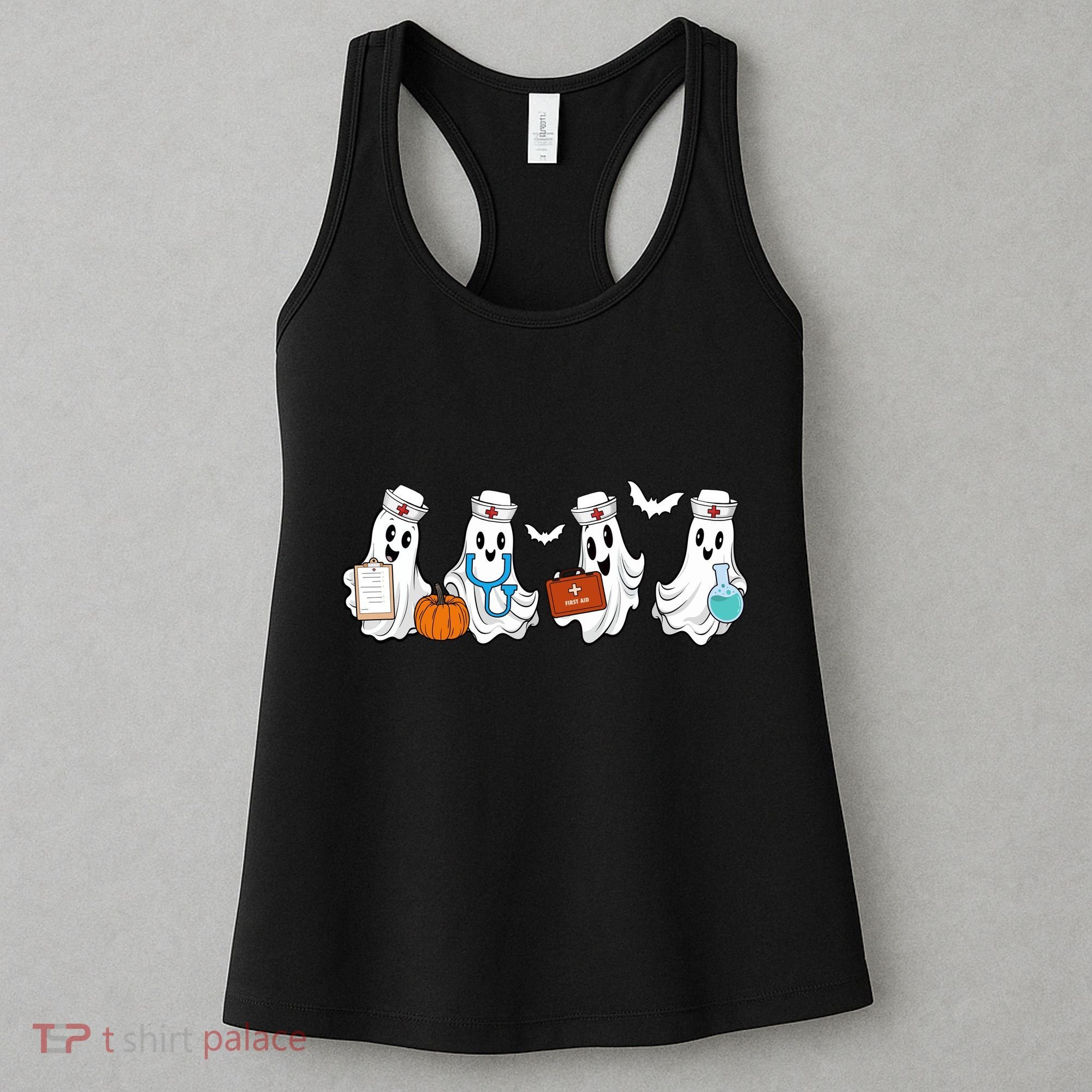 Cute Nurse Halloween Ghost Women's Tank Top