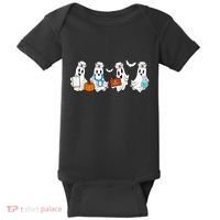 Cute Nurse Halloween Ghost Baby Bodysuit thumb 0