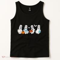 Cute Nurse Halloween Ghost Tank Top thumb 2