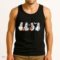 Cute Nurse Halloween Ghost Tank Top thumb 3