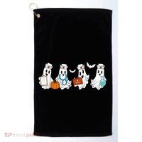 Cute Nurse Halloween Ghost Golf Towel thumb 0