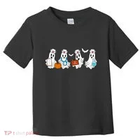 Cute Nurse Halloween Ghost Toddler T-Shirt thumb 0