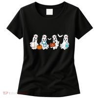 Cute Nurse Halloween Ghost Women's T-Shirt thumb 0