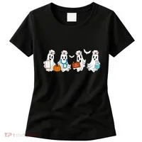 Cute Nurse Halloween Ghost Women's T-Shirt thumb 0