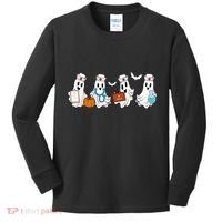 Cute Nurse Halloween Ghost Kids Long Sleeve Shirt thumb 0