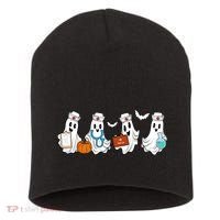 Cute Nurse Halloween Ghost Short Acrylic Beanie thumb 0