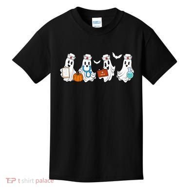 Cute Nurse Halloween Ghost Kids T-Shirt