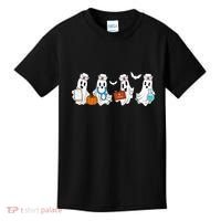 Cute Nurse Halloween Ghost Kids T-Shirt thumb 0