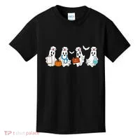 Cute Nurse Halloween Ghost Kids T-Shirt thumb 0