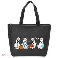 Cute Nurse Halloween Ghost Tote Bag thumb 0
