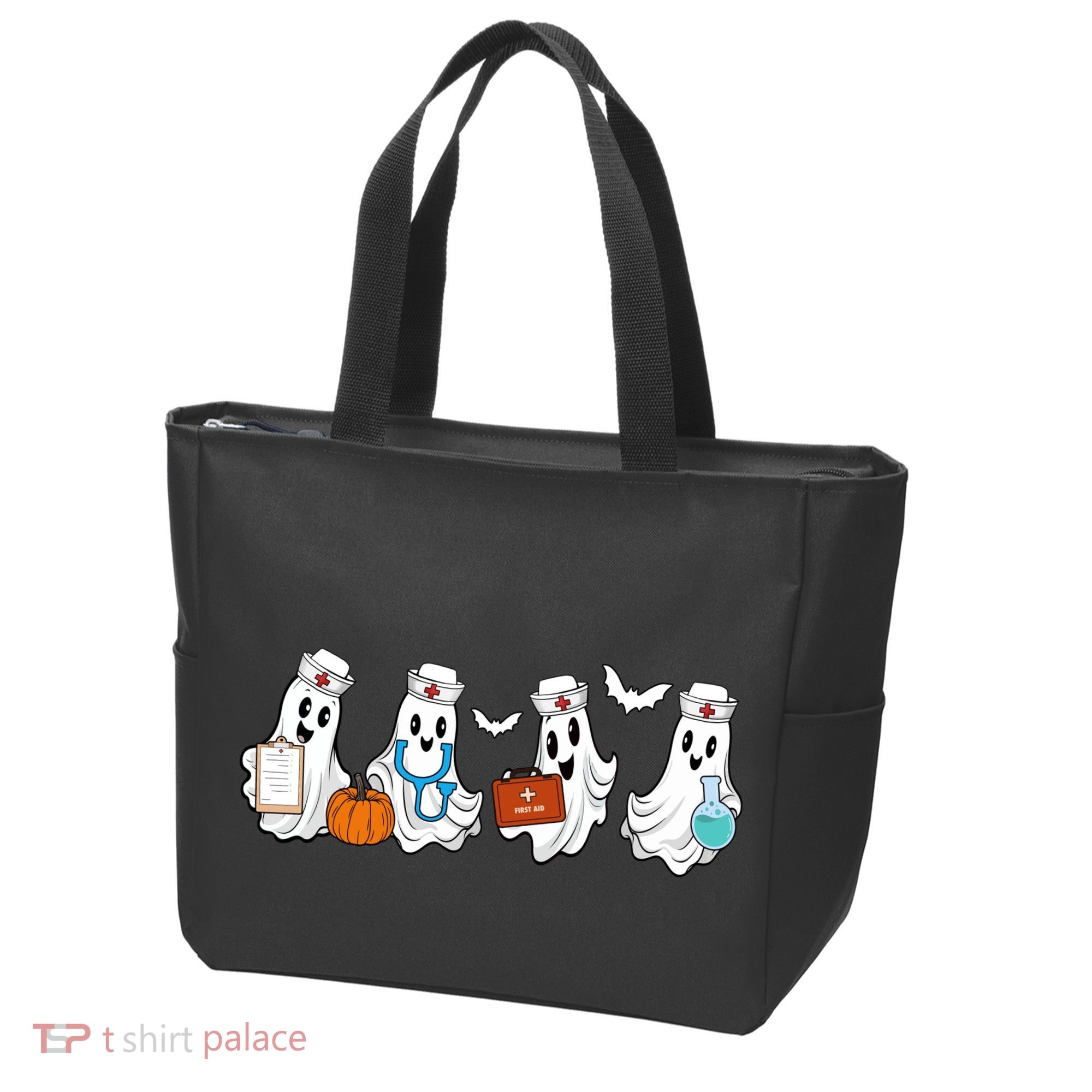 Cute Nurse Halloween Ghost Tote Bag