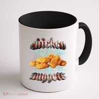 Chicken Nuggets Heavy Metal Funny Coffee Mug thumb 1