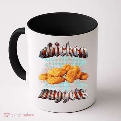 Chicken Nuggets Heavy Metal Funny Coffee Mug