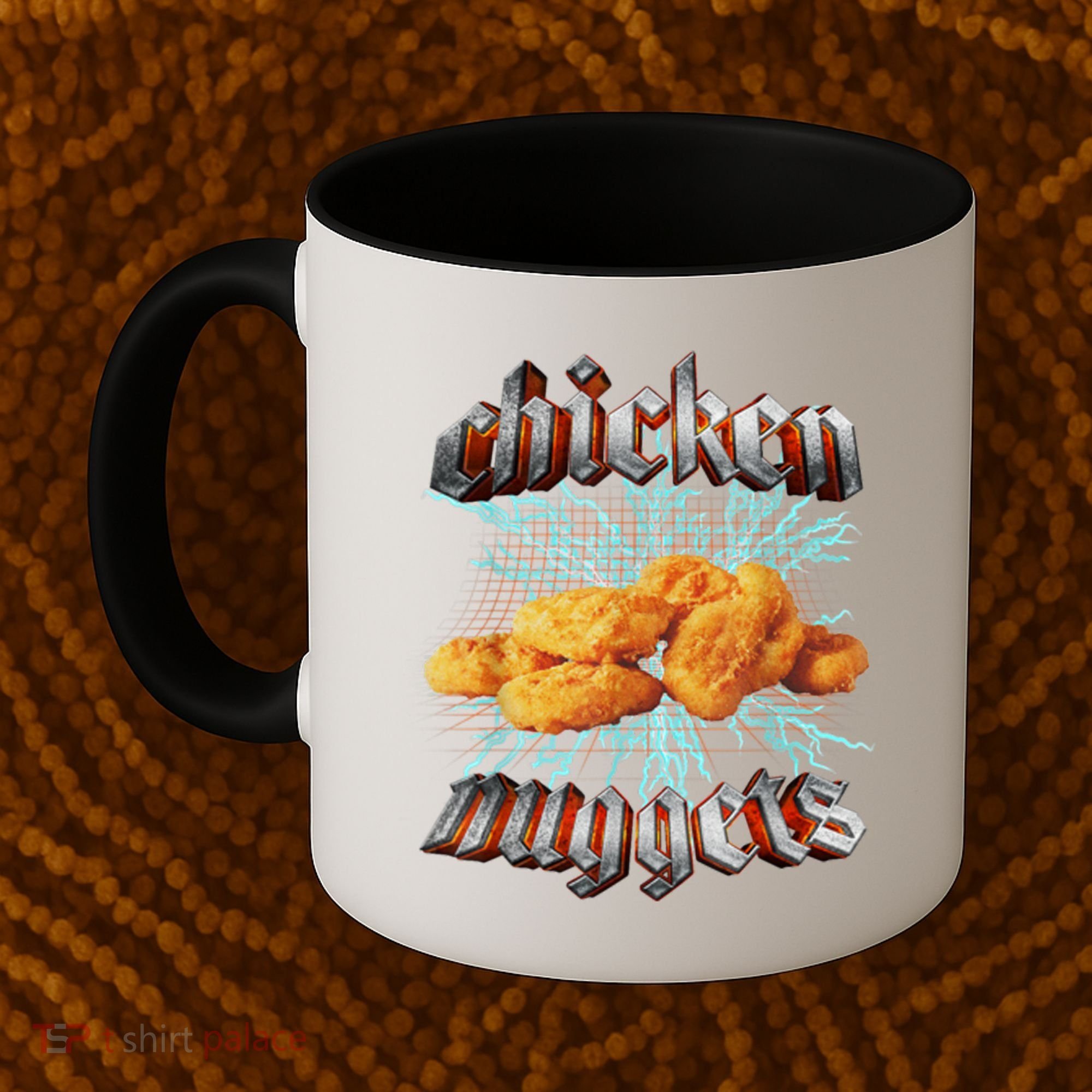 Chicken Nuggets Heavy Metal Funny Coffee Mug