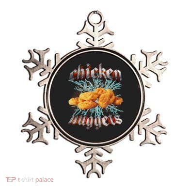 Chicken Nuggets Heavy Metal Funny Ornament