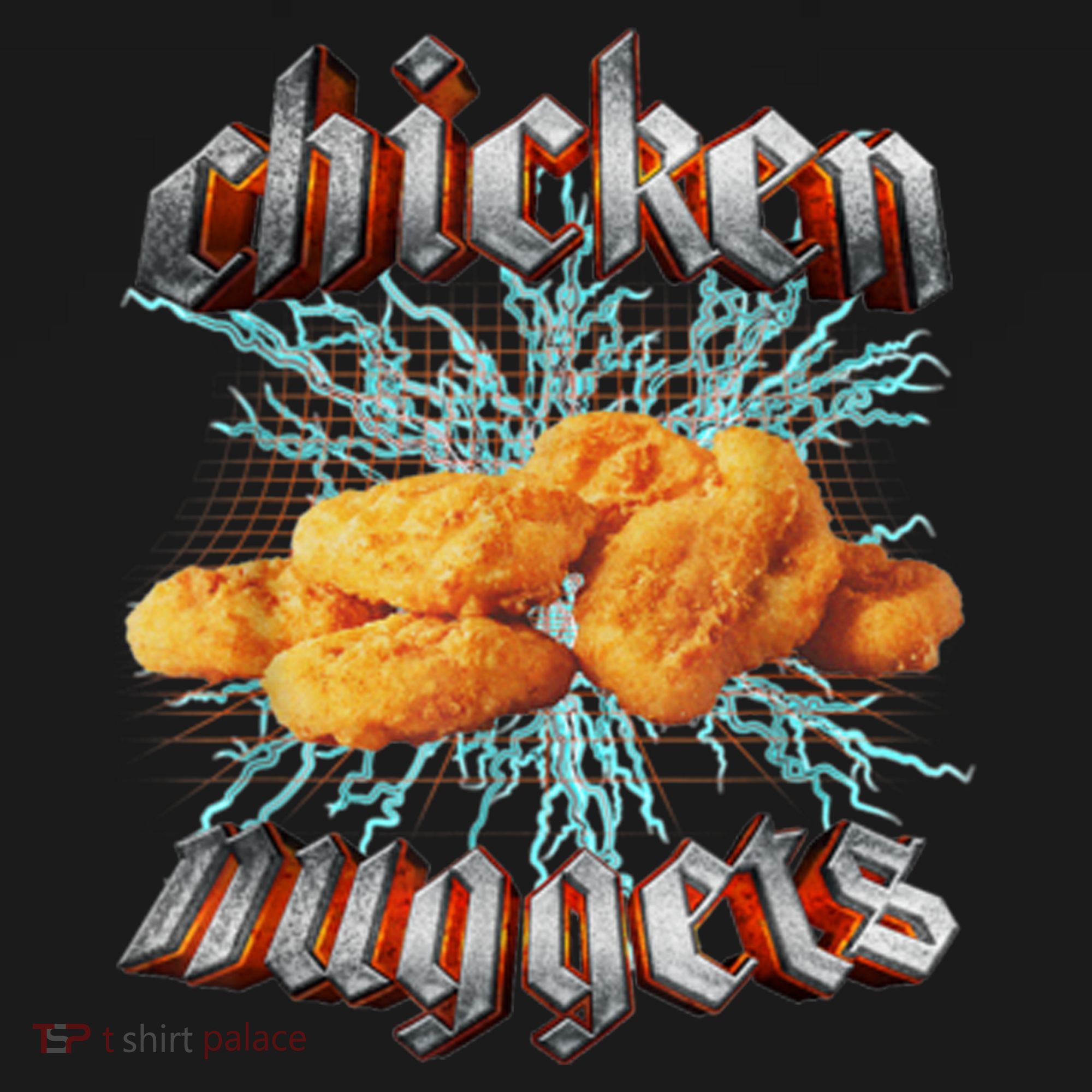 Chicken Nuggets Heavy Metal Funny Ornament