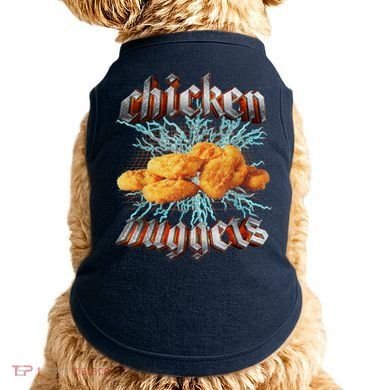 Chicken Nuggets Heavy Metal Funny Doggie Tank