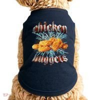 Chicken Nuggets Heavy Metal Funny Doggie Tank thumb 0