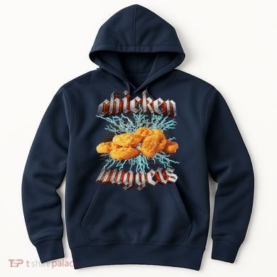 Chicken Nuggets Heavy Metal Funny Hoodie