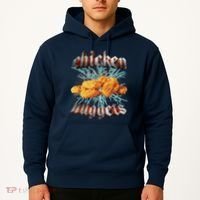 Chicken Nuggets Heavy Metal Funny Hoodie thumb 2