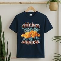 Chicken Nuggets Heavy Metal Funny T-Shirt thumb 2