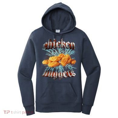 Chicken Nuggets Heavy Metal Funny Women's Hoodie