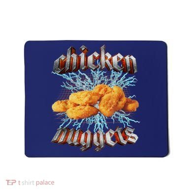 Chicken Nuggets Heavy Metal Funny Mousepad