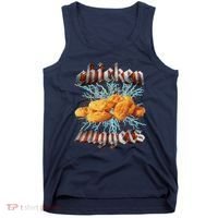 Chicken Nuggets Heavy Metal Funny Tank Top thumb 0