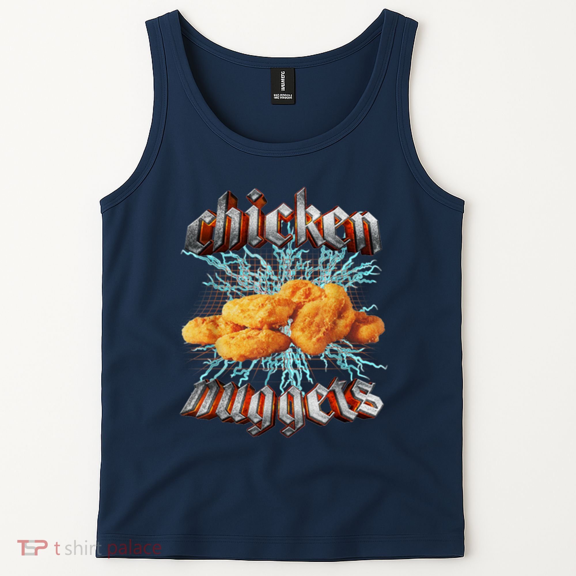 Chicken Nuggets Heavy Metal Funny Tank Top