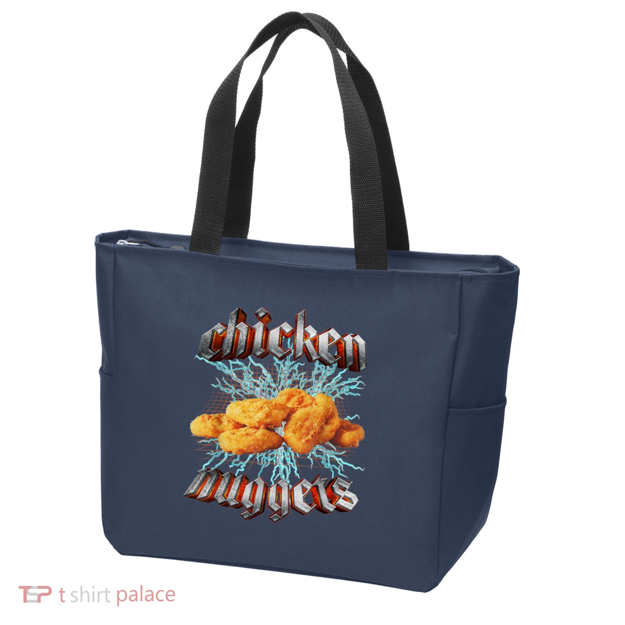 Chicken Nuggets Heavy Metal Funny Tote Bag