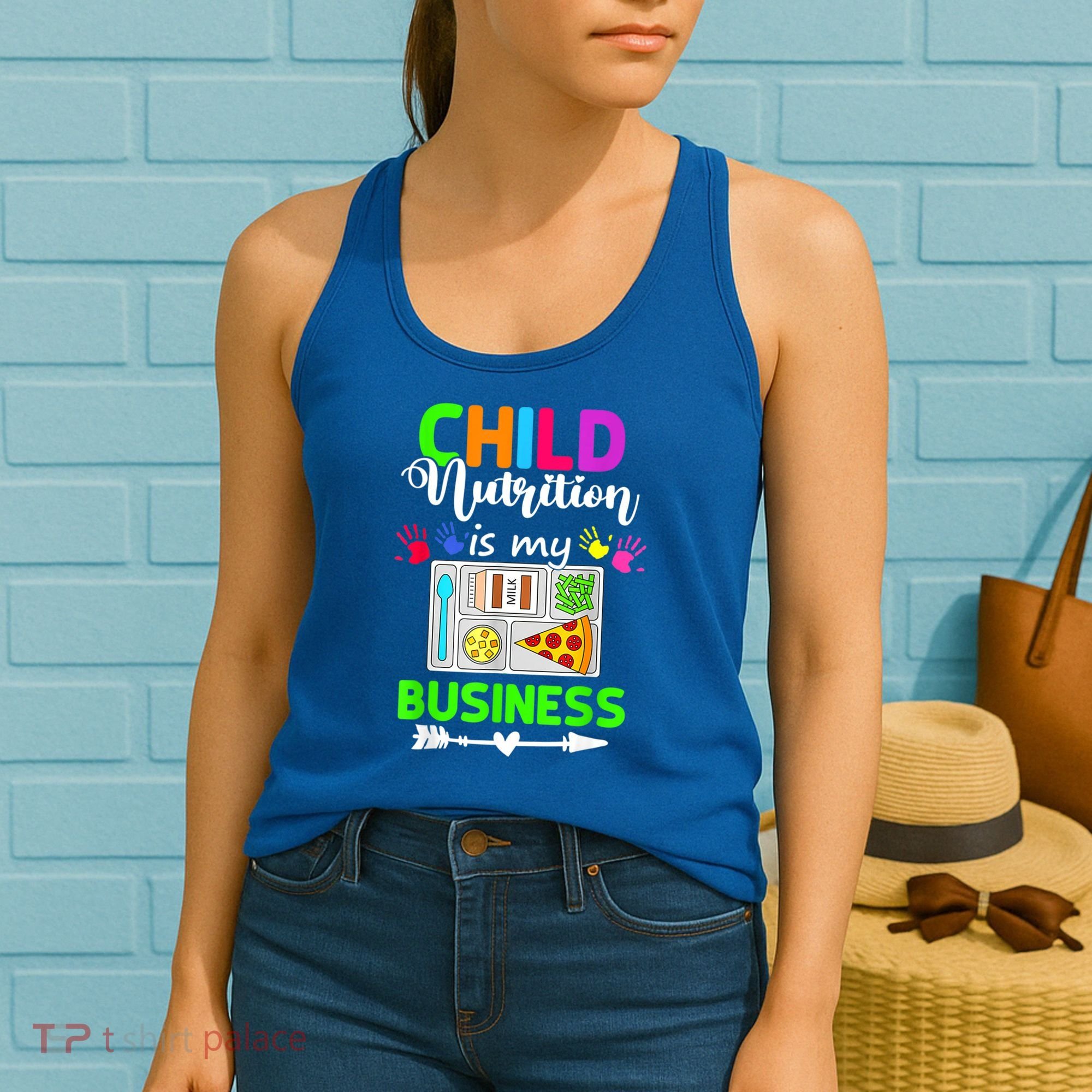 Child Nutrition Is My Business Cafeteria Worker Lunch Lady Women's Tank Top