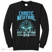 Chaotic Neutral I Like To Keep My Options Open D20 Tabletop Sweatshirt thumb 0