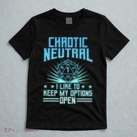 Chaotic Neutral I Like To Keep My Options Open D20 Tabletop T-Shirt thumb 5