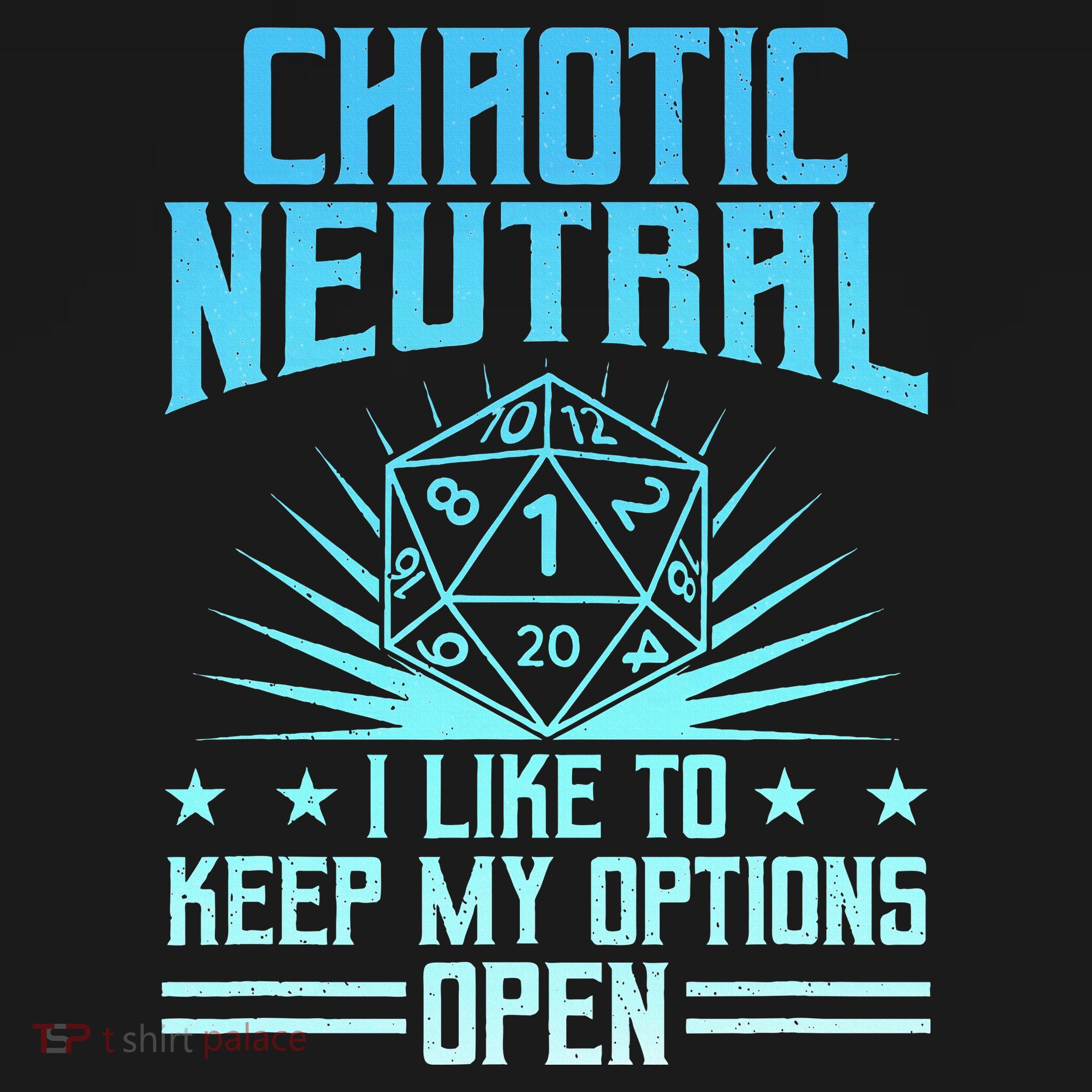 Chaotic Neutral I Like To Keep My Options Open D20 Tabletop Ornament