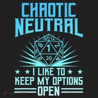 Chaotic Neutral I Like To Keep My Options Open D20 Tabletop Hat thumb 2