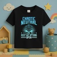 Chaotic Neutral I Like To Keep My Options Open D20 Tabletop Toddler T-Shirt thumb 3