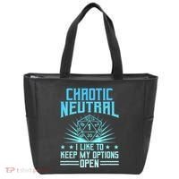 Chaotic Neutral I Like To Keep My Options Open D20 Tabletop Tote Bag thumb 0
